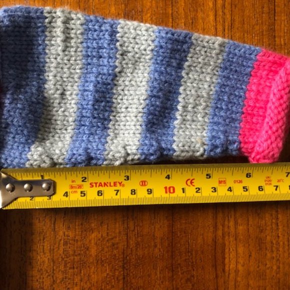 Hand Knit Stripey Cozy Pullover - Picture 5 of 6